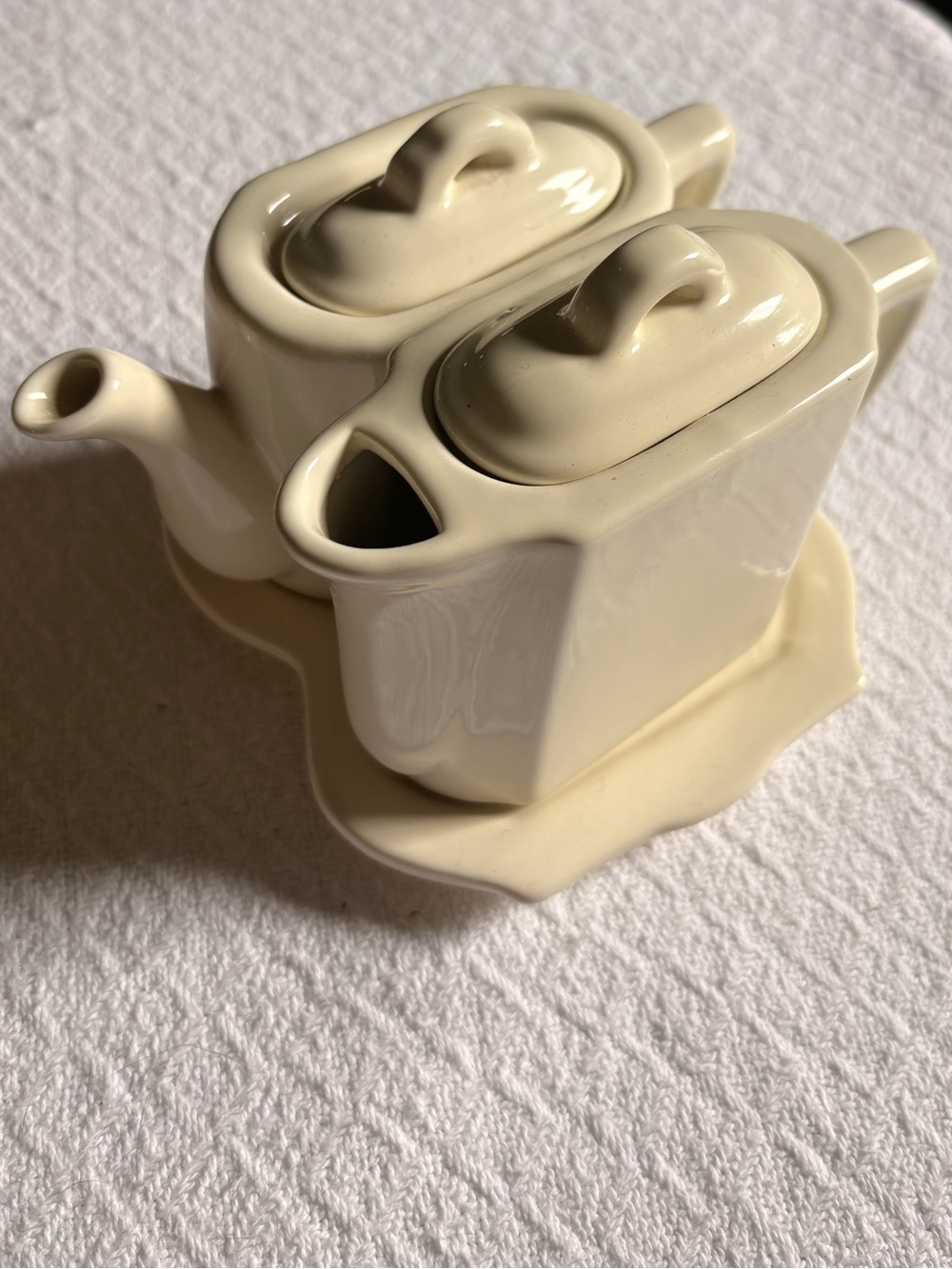 RESTORATION HARDWARE: Le Thé Pour Deux (“Tea For Two”) White Porcelain Tea Set
